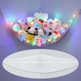 thumbnail image 1 of Neighborly Nook Stuffed Animals Net Hammock Kids Toy Storage with LED Light Plush Toy Organizer Corner Hanging Stuffed Animals Holder For Nursery Kids Girls Room Decor, 1 of 14