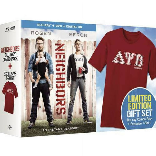 Neighbors (Blu-ray + DVD + Digital HD + Exclusive T-Shirt)