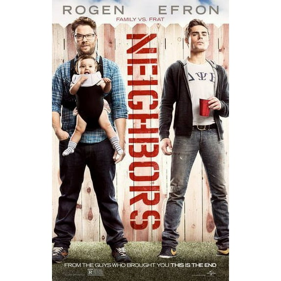 Neighbors Movie Poster 16in x 24in 16x24 #420314 Multi-Color Square Adults Western Graphic
