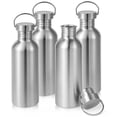 thumbnail image 1 of Neihepal 32oz Single Wall Stainless Steel Water Bottle with Handle, BPA Free, 4 Pack, 1 of 7