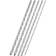 Neiko 10047A Extra Long Drill Bit Set | 5-Piece | M2 HSS Steel | 12-Inch Length | 1/8, 3/16, 1/4, 5/16, and 3/8-Inch