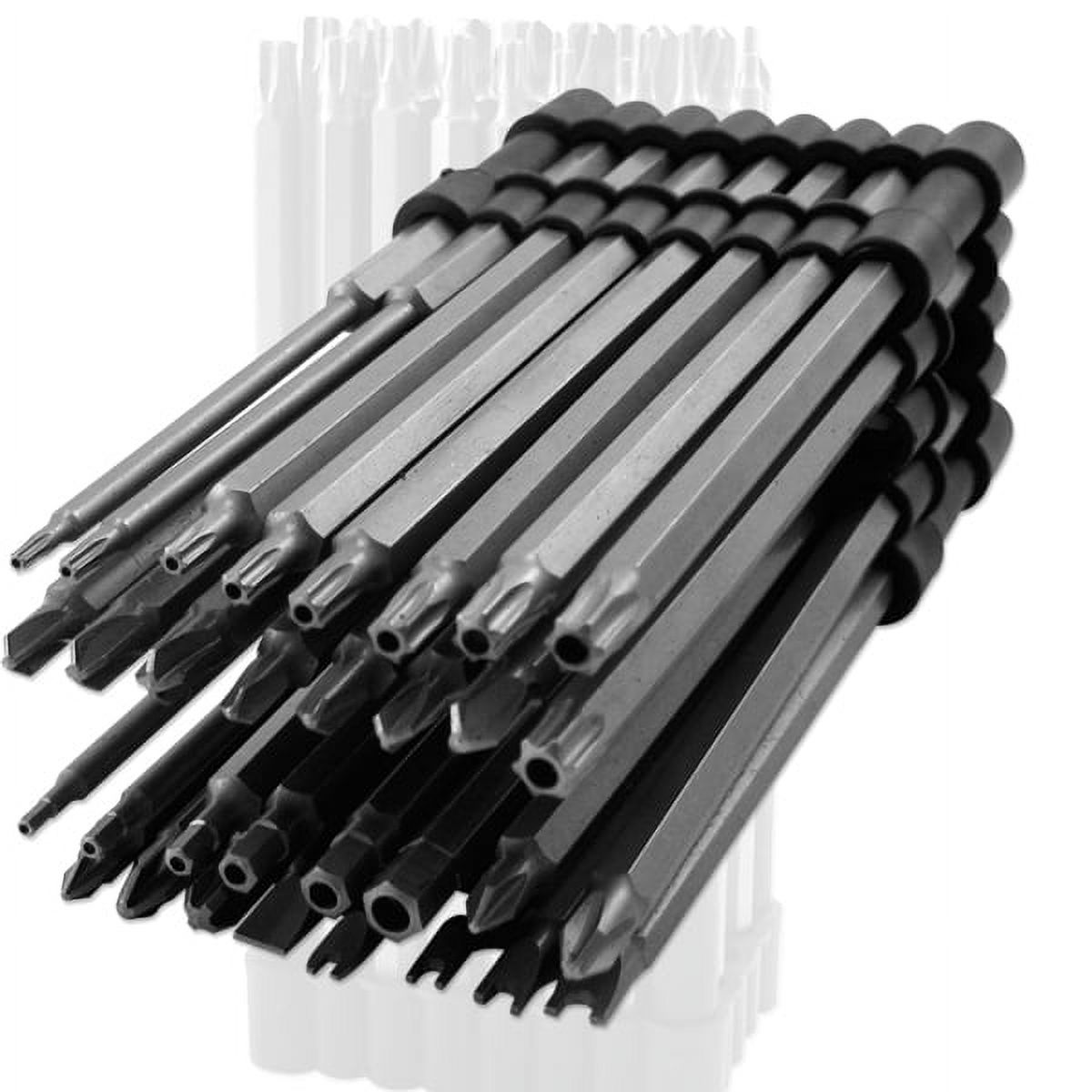 Neiko 10224A 32 Piece Extra Long Security Bit Set Star Hex Tri Wing