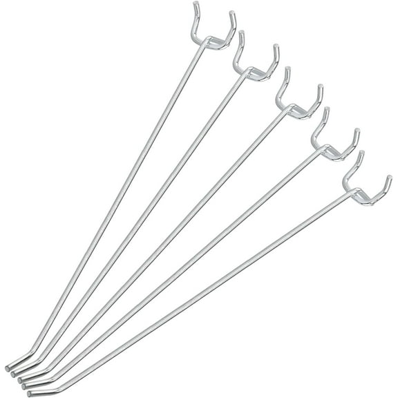 Neiko 53104A 8” Pegboard Hook Organizer Kit, 50 Pack, Hanging Hooks Set for Garage Organization, Great for Wall Hanging and Shelving, Tool Storage, Craft Organizing