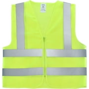 Neiko 53956A High-Visibility Safety Vest with Reflective Strips for Emergency, Construction, and Safety Use, Neon Yellow, Medium