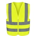 thumbnail image 2 of Ergodyne Hi-Visibility Orange Industrial Safety Vests 2 Pockets Neon Yellow Safety Vest With Reflective Strips ANSI/ISEA XL Black Industrial Safety Vests 2 of 13