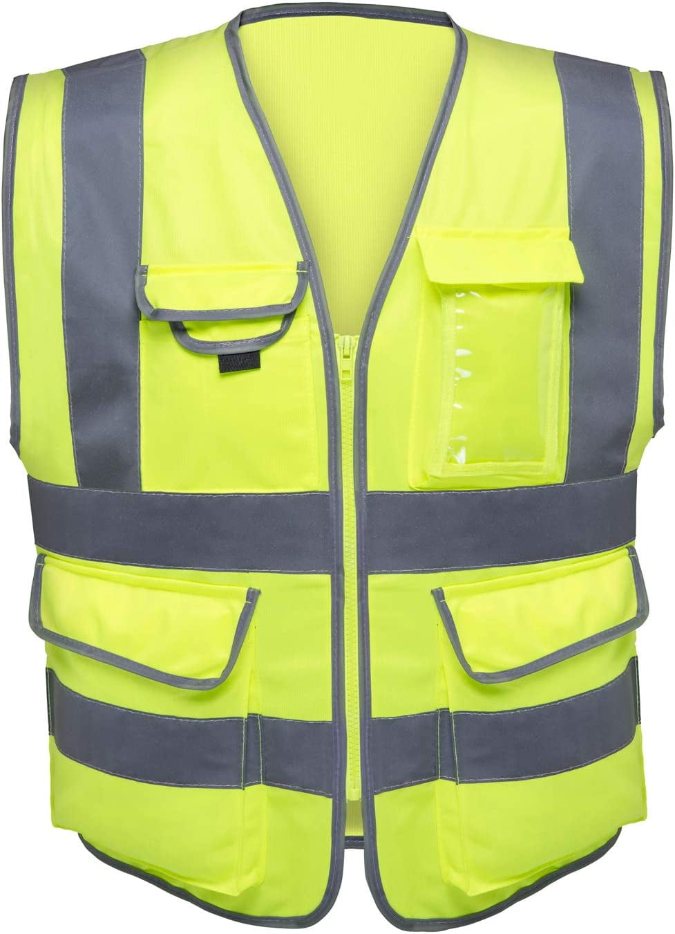 Custom Reflective Safety Vest – High-Visibility Class 2 Mesh Vest With Personalization, Logo Printing, And Zippered Pockets For Men & Women
