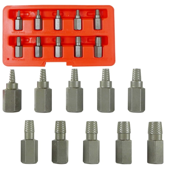 Neiko Neiko 10PC Multi-Spline Screw Extractor Set | Hex Bit Socket Bolt Remover
