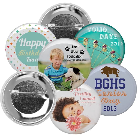 Neil 2.25 Inch Metal Button Parts - Pack of 500