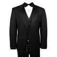 thumbnail image 1 of Neil Allyn 7-Piece Formal Tuxedo with Flat Front Pants, Shirt, Black Vest, Bow-Tie & Cuff Links. Prom, Wedding, Cruise, 1 of 5