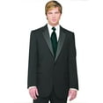 thumbnail image 1 of Neil Allyn 7-Piece Formal Tuxedo with Flat Front Pants, Shirt, Hunter Green Vest, Tie & Cuff Links. Prom, Wedding, Cruise, 1 of 5