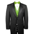 thumbnail image 1 of Neil Allyn 7-Piece Formal Tuxedo with Flat Front Pants, Shirt, Lime Vest, Bow-Tie & Cuff Links. Prom, Wedding, Cruise, 1 of 5