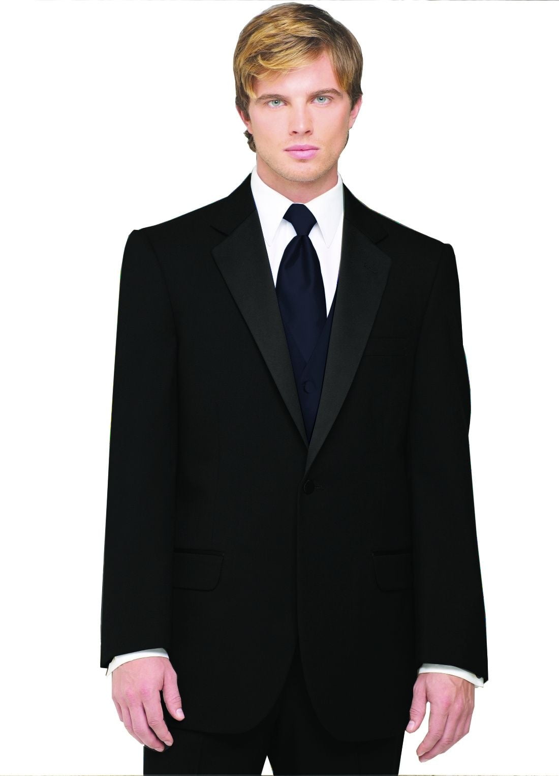 Neil Allyn 7-Piece Formal Tuxedo with Pleated Front Pants, Shirt, Navy Blue Vest, Tie & Cuff Links. Prom, Wedding, Cruise - Walmart.com Neil Allyn 7-Piece Formal Tuxedo with Pleated Front Pants, Shirt, Navy Blue Vest, Tie & Cuff Links. Prom, Wedding, Cruise - Walmart.com