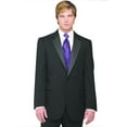 thumbnail image 1 of Neil Allyn 7-Piece Formal Tuxedo with Pleated Front Pants, Shirt, Purple Vest, Tie & Cuff Links. Prom, Wedding, Cruise, 1 of 5