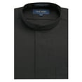 thumbnail image 1 of Neil Allyn Men's Black Banded Collar Dress Shirt-L, 1 of 1