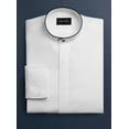 thumbnail image 1 of Neil Allyn Men's Dress Shirt Banded Collar with Black Piping-L, 1 of 1