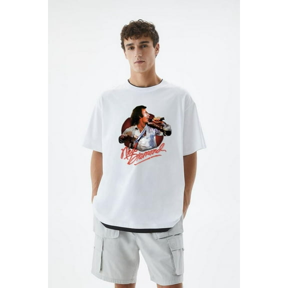 Neil Diamond Live Portrait Sweet Caroline Singer T-Shirt, for men & women, up to size 5XL