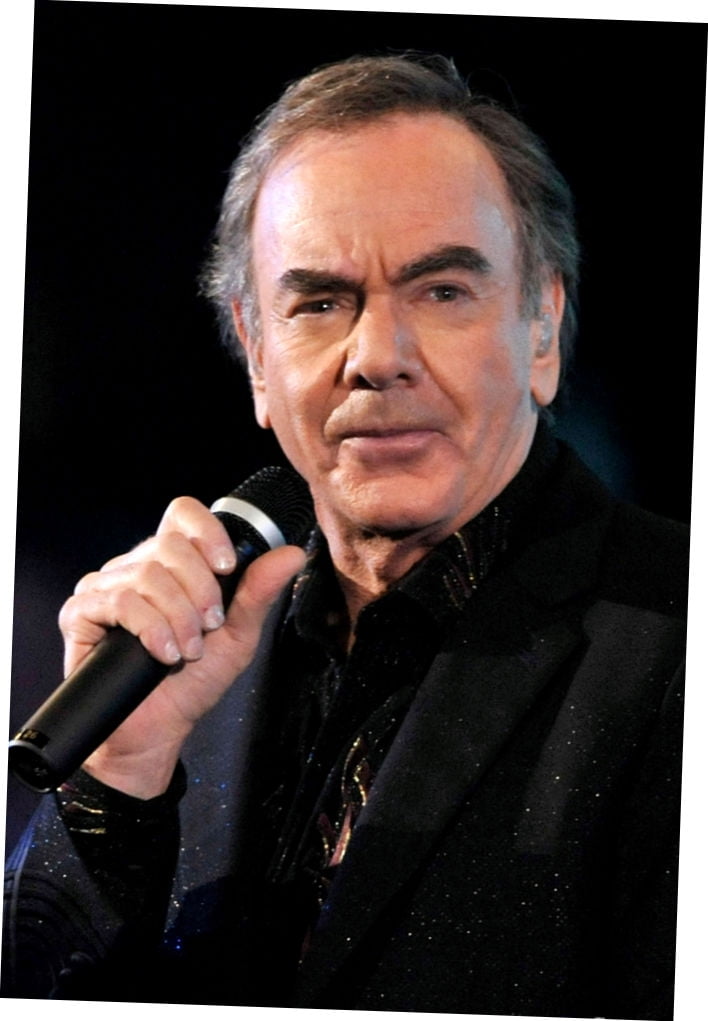 Neil Diamond Poster Close Up In Black 27Inx40In for any room 27x40 Square Adults Best Posters