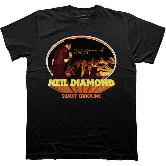 Neil Diamond Unisex T-Shirt: Sweet Caroline Oval (X-Large)