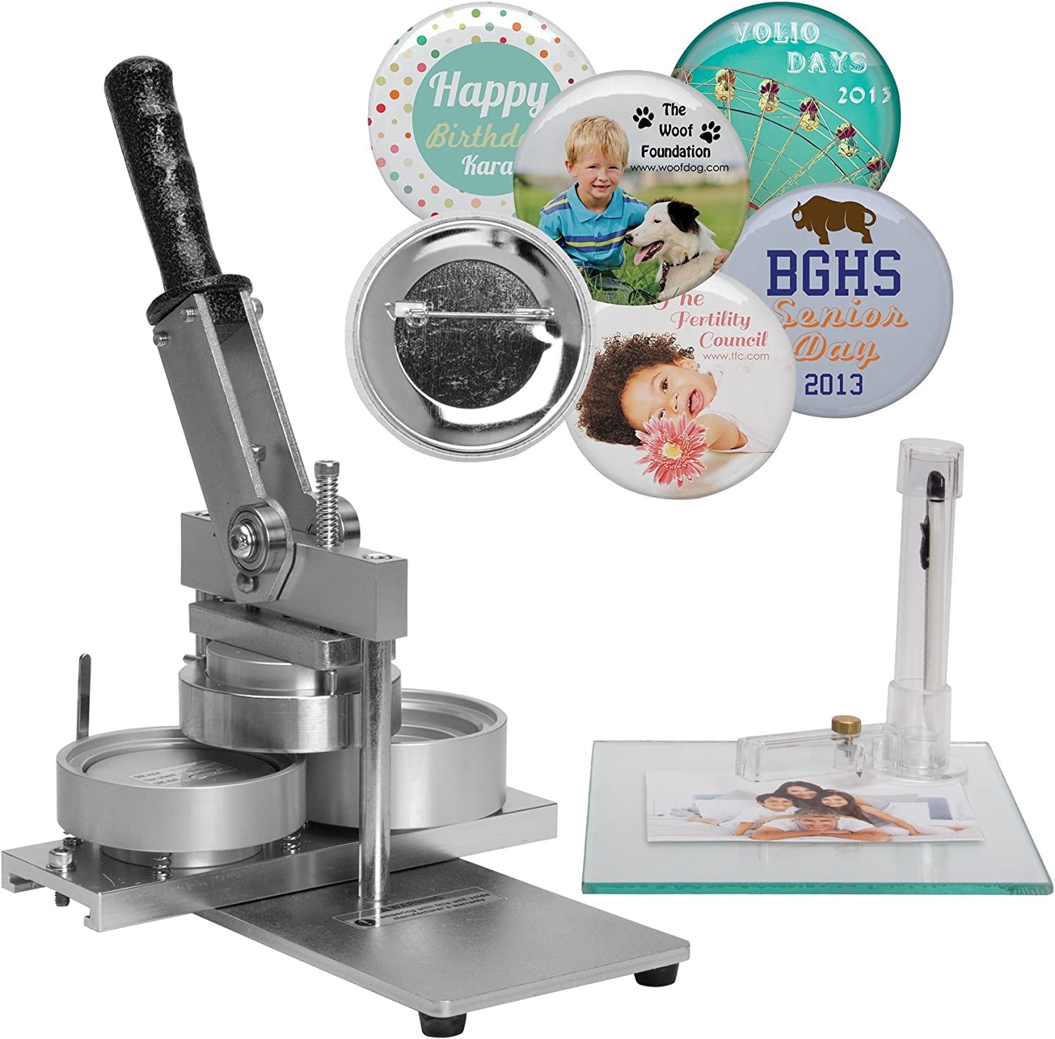 Neil Enterprises 3" Button and Badge-Making Machine - Includes 100 Buttons