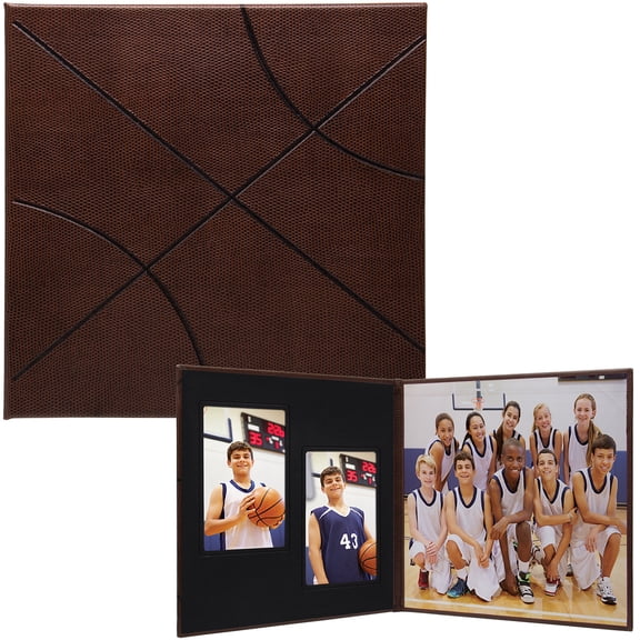 Neil Enterprises Basketball Print Deluxe Sports Photo Folios - Pack of 12
