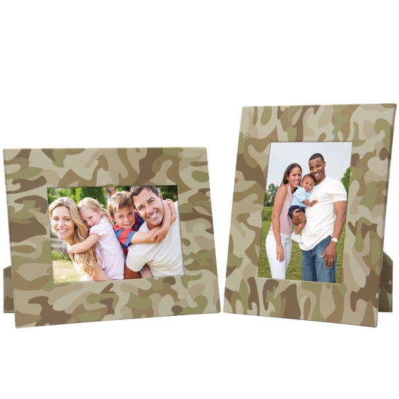 Neil Enterprises Inc. 4" x 6" or 5" x 7' Camouflage Paper Frame - Pack of 50