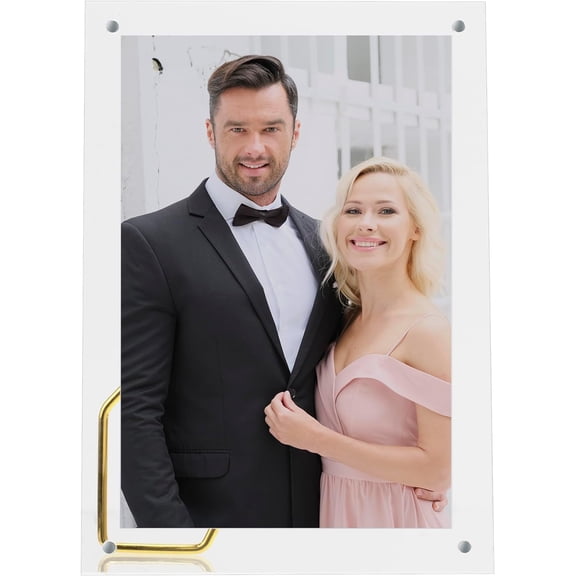Neil Enterprises Inc. 4x6 Acrylic Picture Frame with Metal Easel Back