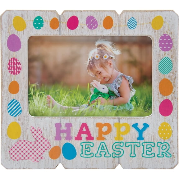 Neil Enterprises Inc. Happy Easter 6x4 Wood Single Picture Frame