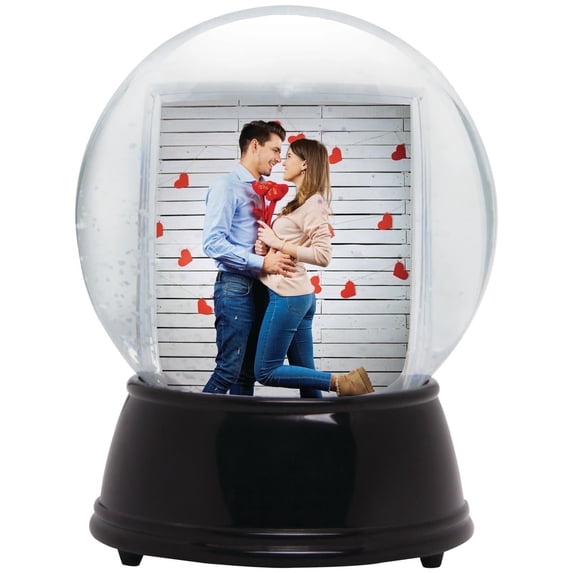 Neil Enterprises Inc. Battery Powered LED Light up Photo Snow Globe with Black Base - pack of 12