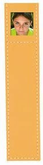 Neil Enterprises Inc. Pastel Orange Leatherette 1" x 1" Photo Bookmarks - Pack of 100