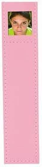 Neil Enterprises Inc. Pastel Pink Leatherette 1" x 1" Photo Bookmarks - Pack of 100