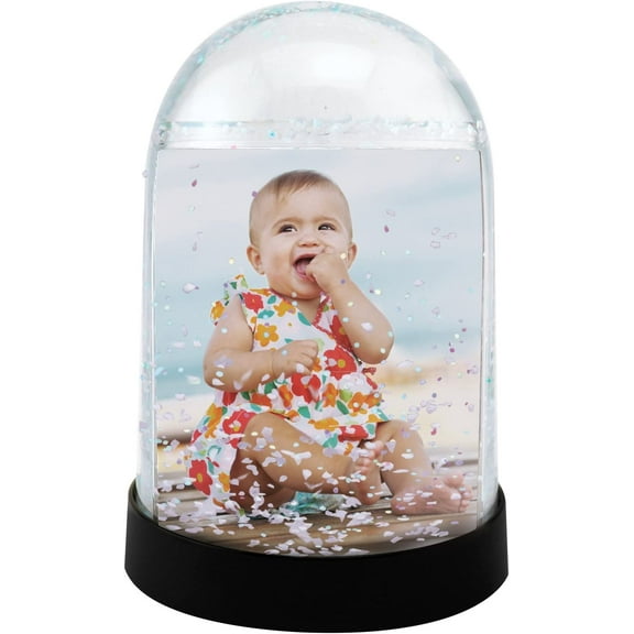 Neil Enterprises Inc. Vertical 2.5x3.5 Photo Snow Globe w/Black Base