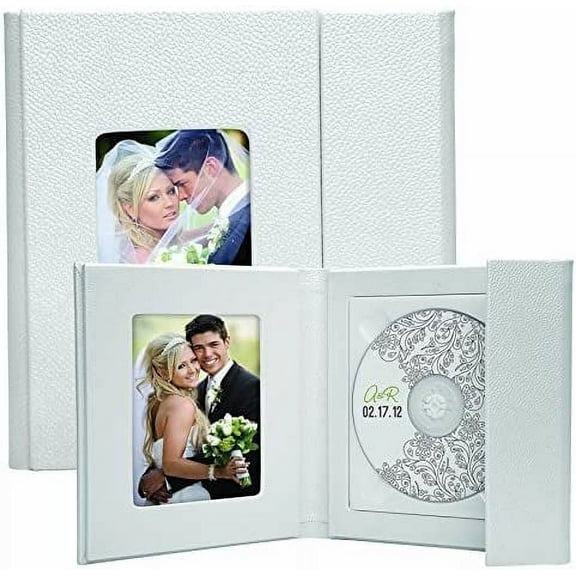 Neil Enterprises Inc. White Supreme Single CD/DVD Holder with Photo