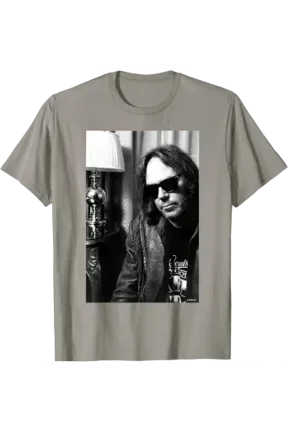 Neil Harvest Moon Singer By AJ Barratt Graphic T-Shirt, Size S-5XL