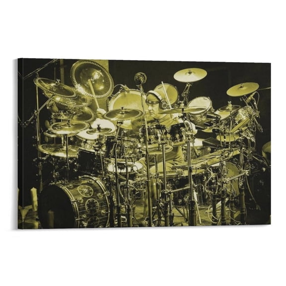 Neil Peart Canvas Poster Wall Art Picture Painting Poster Canvas Print Posters Artworks Bedroom Living Room Decor 20x30inch(50x75cm)