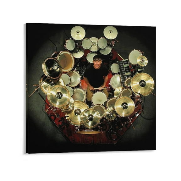 Neil Peart Painting On Canvas Wall Art Poster Scroll Picture Print Living Room Walls Decor Home Posters 28x28inch(70x70cm)