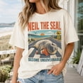thumbnail image 1 of Neil The Seal Shirt, Become Ungovernable Seal T-Shirt, Funny Seal Road Graphic Tee,Natural Color,Size 3XL, 1 of 5