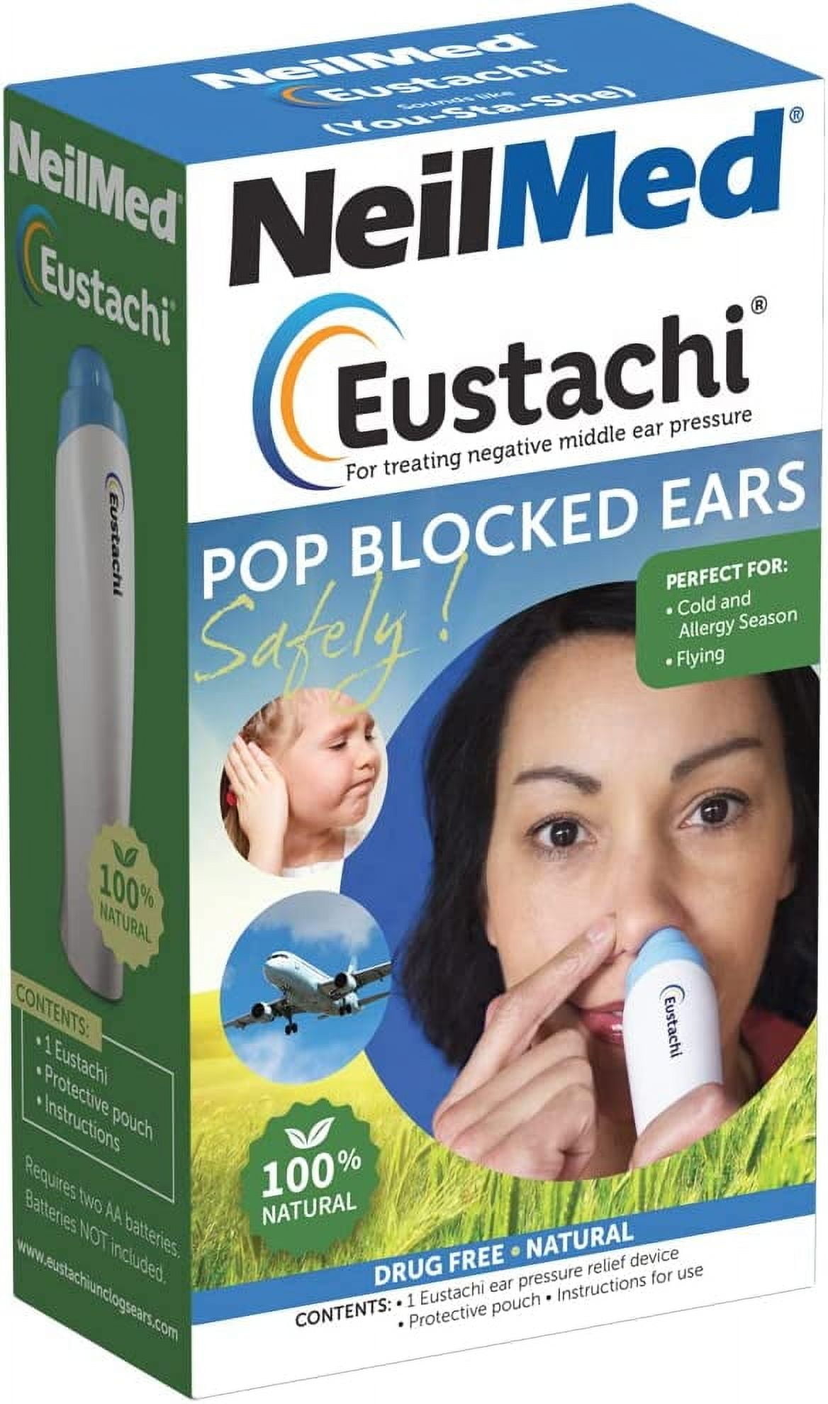 NeilMed Eustachi-Eustachian Tube Exercise-Pop Blocked Ears Safely. Helps Relieve Ear Pressure