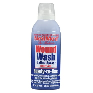 NeilMed Neilcleanse Wound Wash, Sterile Saline, 6 oz, 1 Piece