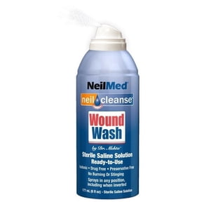 NeilMed NeilCleanse Wound Wash – Sterile Saline Spray, 6 oz