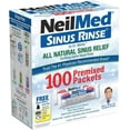 thumbnail image 1 of NeilMed Sinus Rinse All Natural Relief Premixed Refill Packets 100 Count (Pack of 1), 1 of 9
