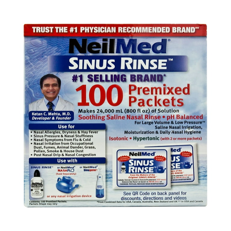 NeilMed Sinus Relief Rinse Packsts, 100 ct - Kroger