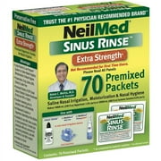 NeilMed Sinus Rinse Extra-Strength Saline Nasal Rinse Packets - Soothing Relief - 70 Count