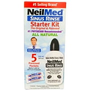 NeilMed Sinus Rinse Starter Kit, 8 fl oz 2 Pack Bundle