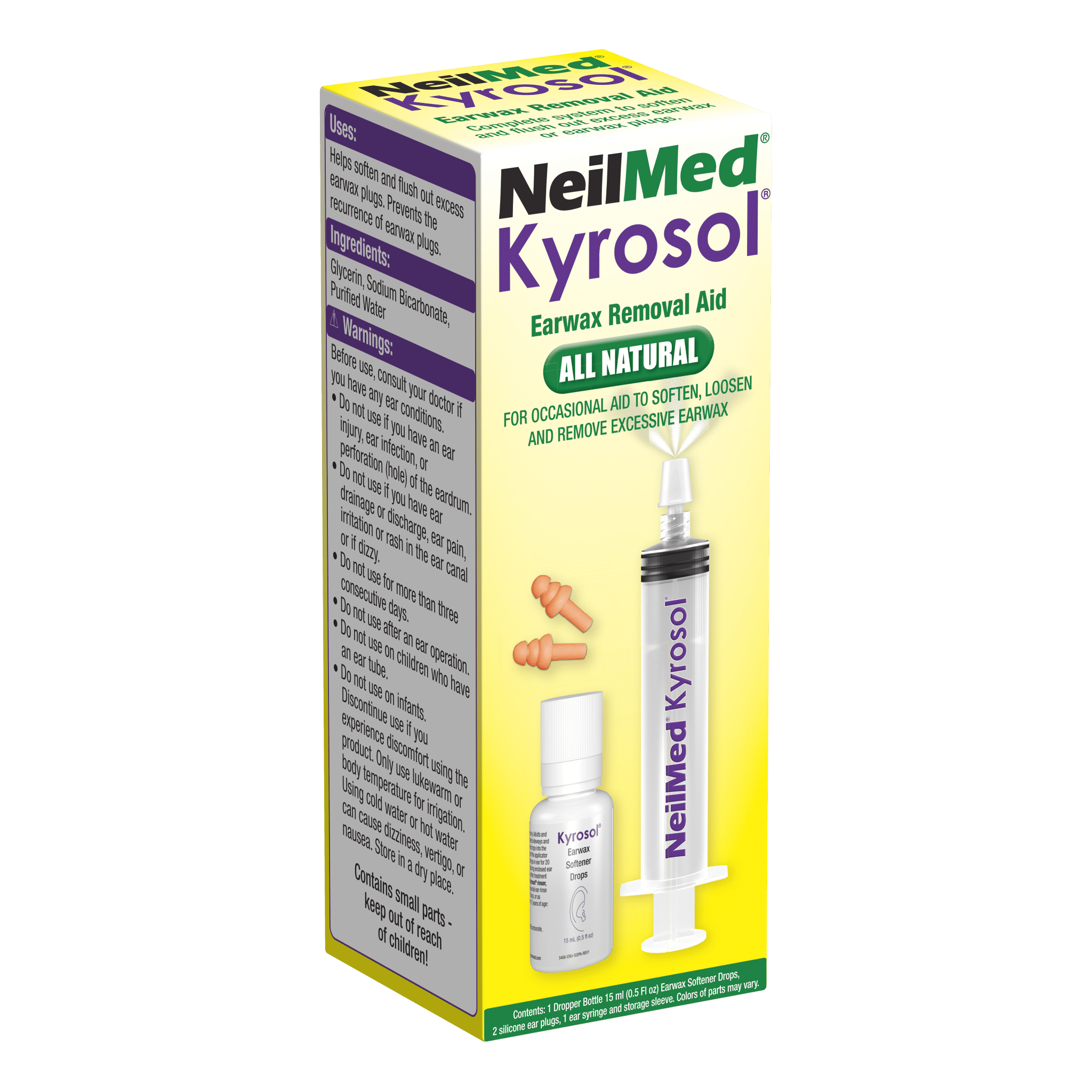 NeilMed (Squip) Kyrosol All-Natural Earwax Removal Aid
