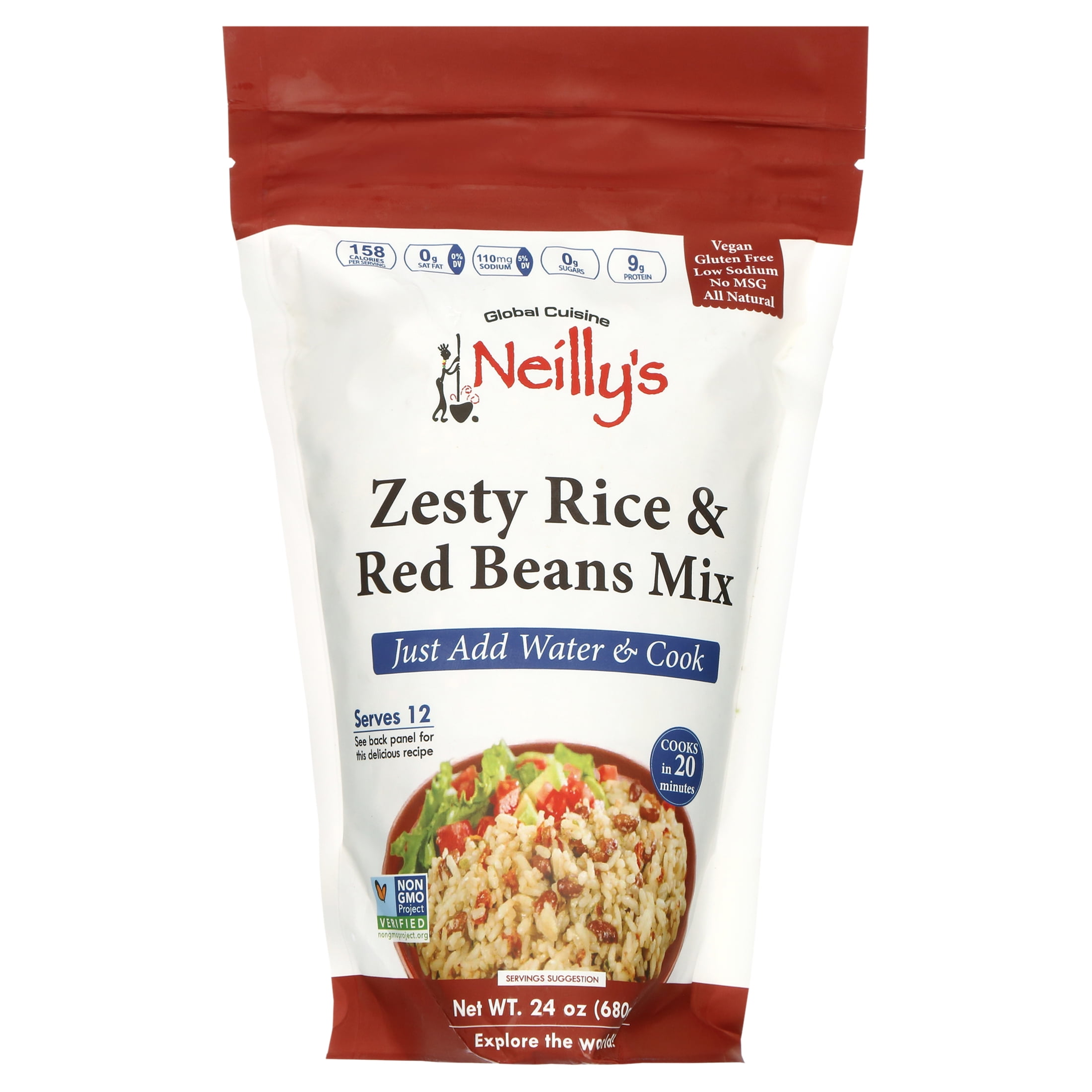 Neillys Rice - Zesty Rice And Red Beans -24 Oz - Walmart.com