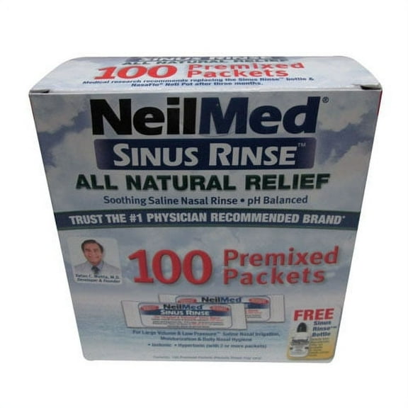 Neilmed Sinus Rinse Allergy And Sinus Premixed Packets - 100 Ea, 2 Pack