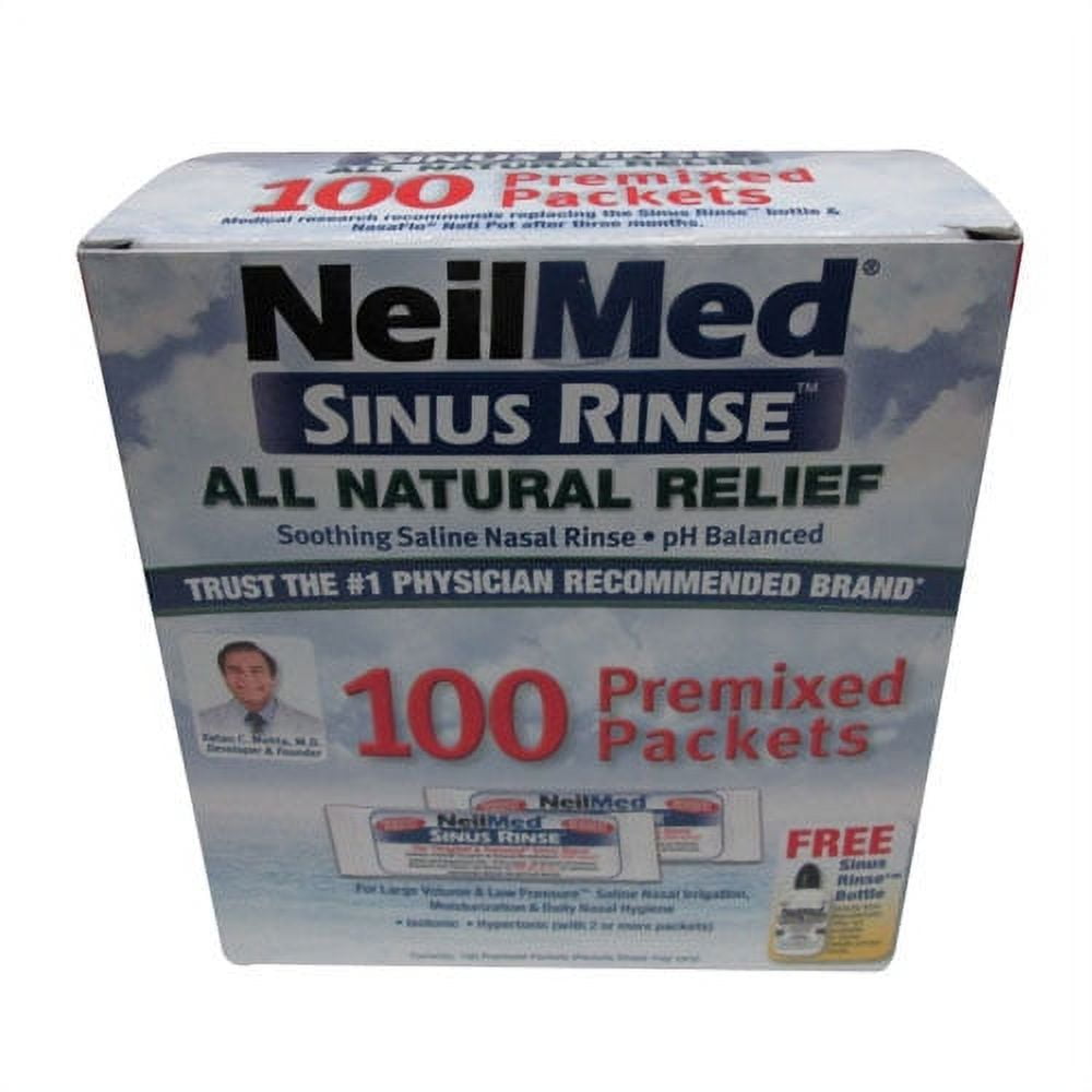HSA Eligible  NeilMed Sinus Rinse Regular Refill Packets, 100 ea
