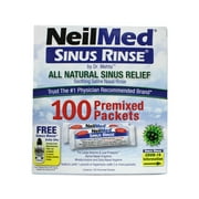 Neilmed Soothing Saline Nasal Sinus Rinse All Natural Relief, 100Ct