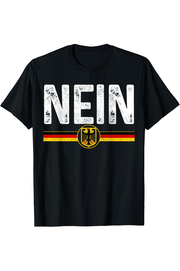 Nein Funny German No Germany Flag Souvenir Oktoberfest Gift Mens T-Shirt