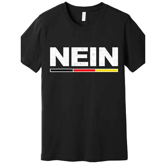 Nein Germany Fun Oktoberfest Quality T-shirt Fun men's short sleeve graphic T-shirt series black